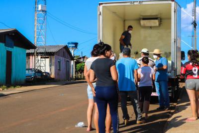 Ceagro e Fundação Banco do Brasil doam mais de 15 toneladas de alimentos em Laranjeiras do Sul 